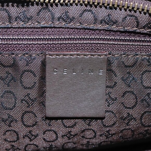 CELINE C Macadam Canvas Shoulder Bag Brown - Picture 12 of 15